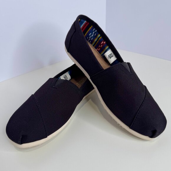 TOMS Alpargata Canvas‎ Heritage Loafer Flat Black Women's 10.5 - Picture 7 of 7